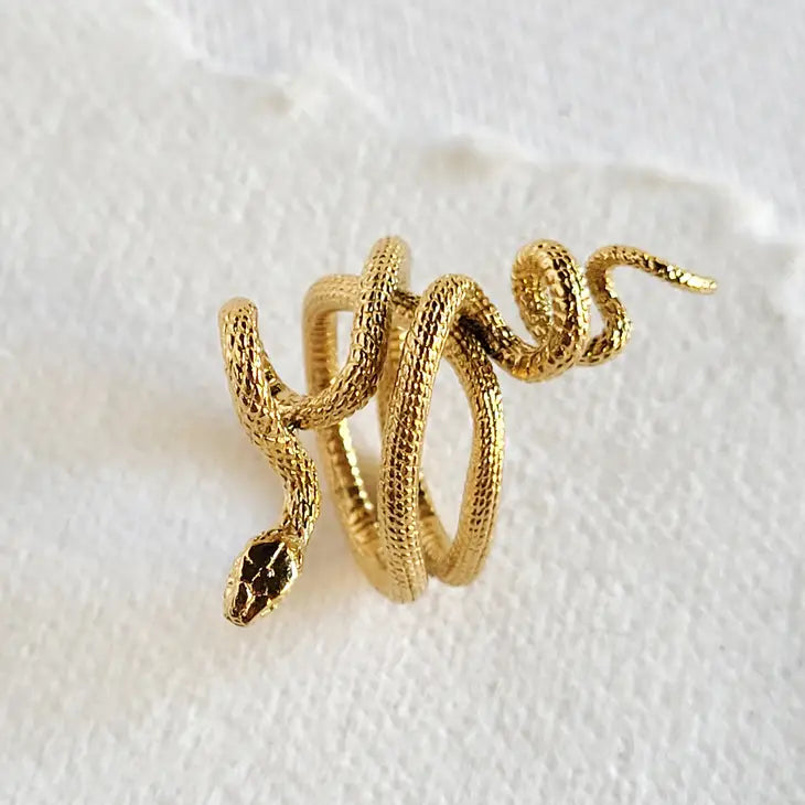 18K Gold Plated Serpent Ring