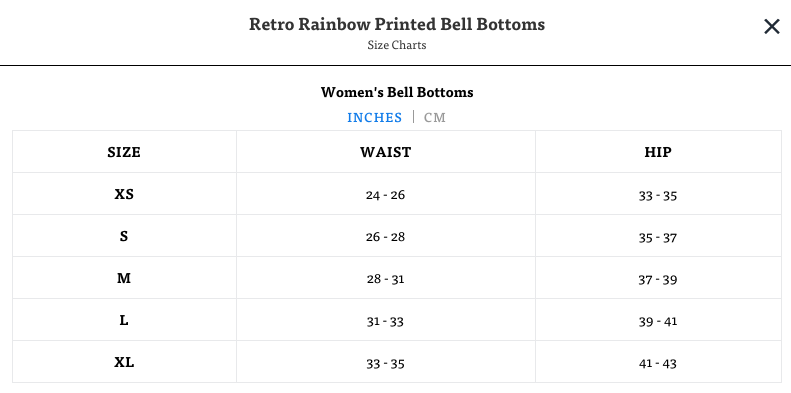 Retro Rainbow Eco Bell Bottoms