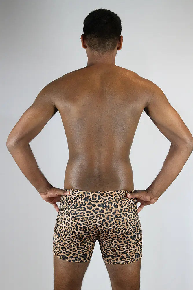 Leopard Men's Hot Shorts