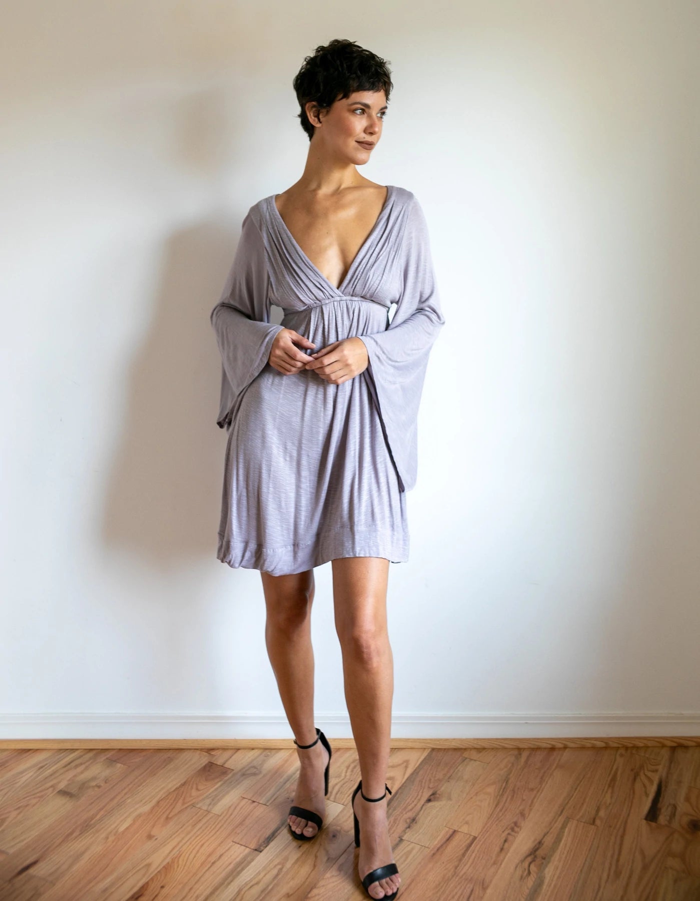 Bell Sleeve Goddess Dress - Short
